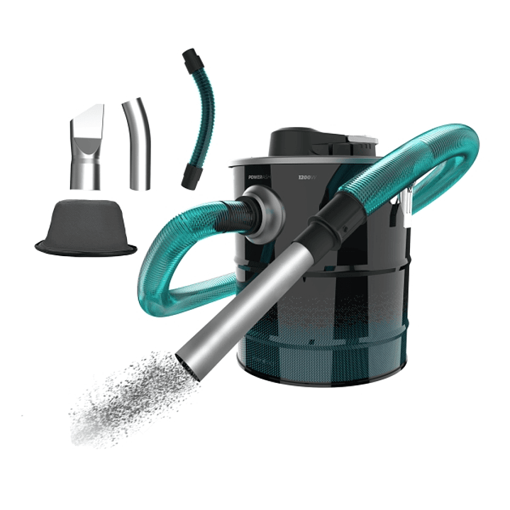 Cecotec Conga Ash 4000 Home Aspirador de Cenizas y Pellet - 1200W - Capacidad 20L - Succion 18kPa - Deposito de Acero Inoxidable - Boquilla de 38mm -  1