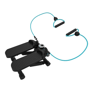 Cecotec Drumfit StepTrain 1000 Band Stepper Compacto con Bandas Elasticas - Pantalla LCD - Resistencia Regulable Manualmente - Pedales Antideslizantes