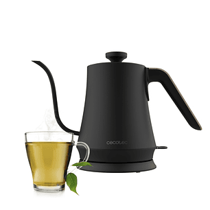 Cecotec Thermosense 500 Cisne Hervidor de Agua Electrico - Potencia de 1200W - Capacidad de 1L - Acero Inoxidable - Cuello de Cisne - Base Giratoria 3