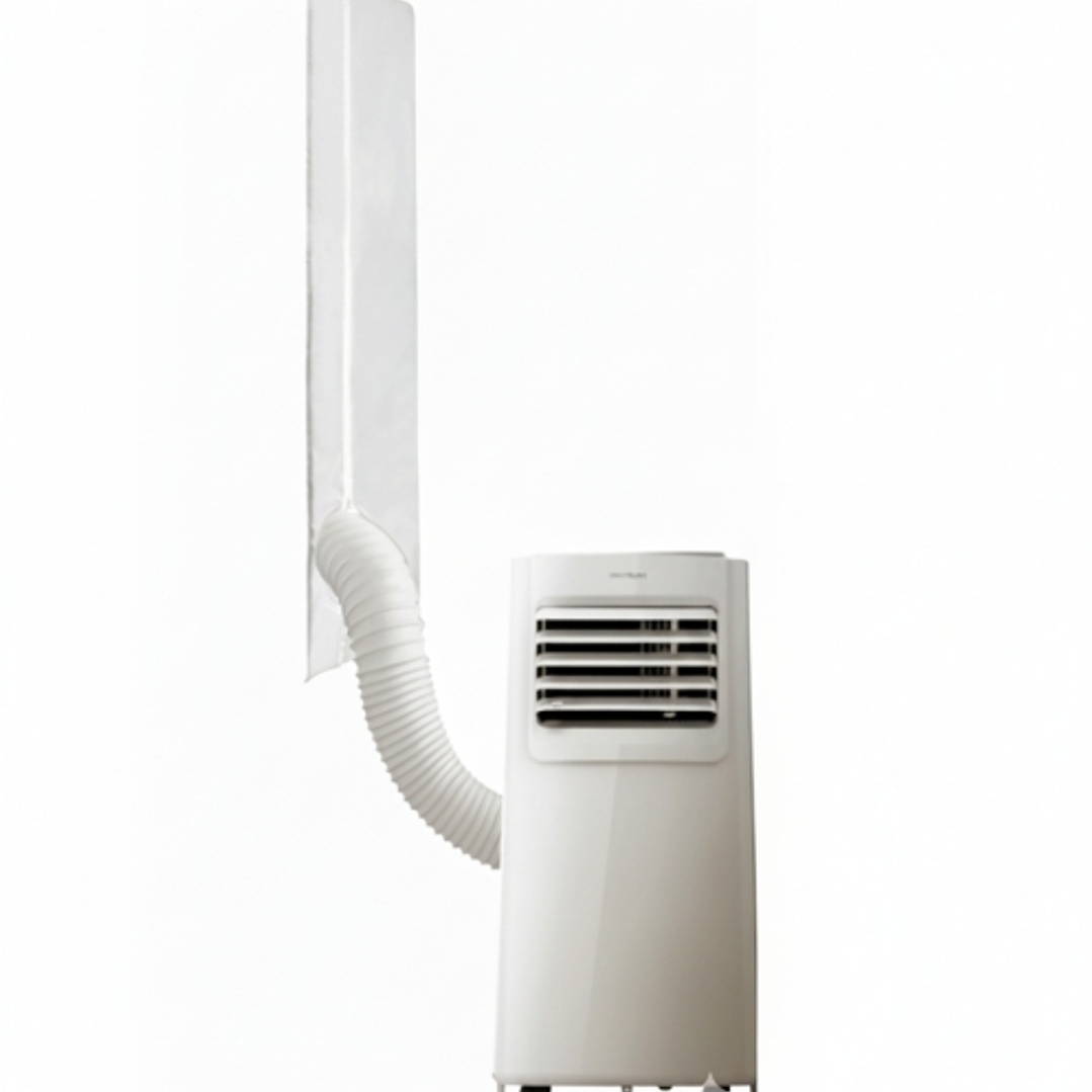 Cecotec Cubierta para Ventanas Oscilobatientes de 400cm - Facil de Sellar - Poliester - Aisla Del Exterior - Cremallera y Cinta Adhesiva - Resistente  1