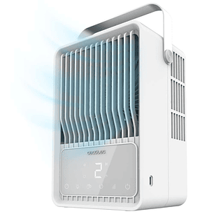 Cecotec EnergySilence 500 DeskChill Smart Climatizador Portatil Compacto - Deposito 500ml - Tactil - Luz LED Multicolor - Temporizador - 3 Velocidades