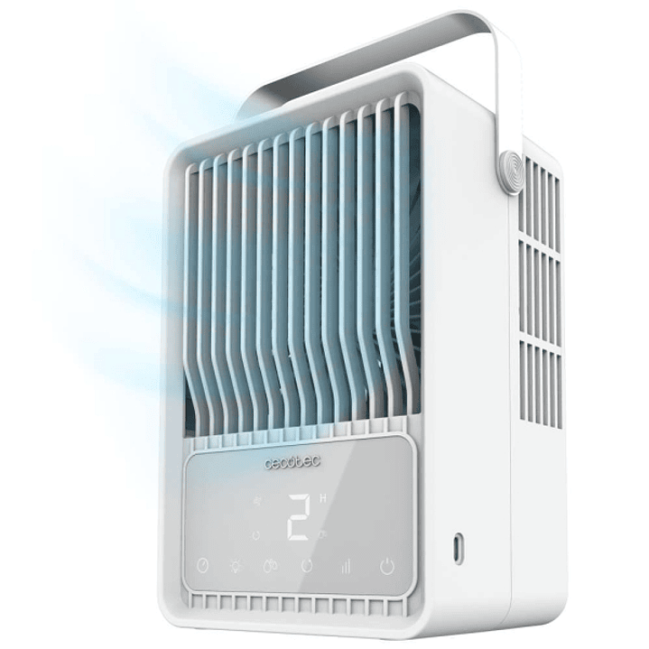 Cecotec EnergySilence 500 DeskChill Smart Climatizador Portatil Compacto - Deposito 500ml - Tactil - Luz LED Multicolor - Temporizador - 3 Velocidades 1