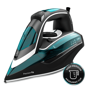 Cecotec Fast and Furious 6050 X-Treme Plancha de Ropa - 3100W - Bomba Automatica - Suela Ultradeslizante - Tactil - Vapor Continuo 75g/min - Golpe de 