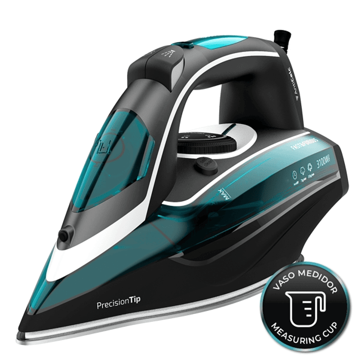Cecotec Fast and Furious 6050 X-Treme Plancha de Ropa - 3100W - Bomba Automatica - Suela Ultradeslizante - Tactil - Vapor Continuo 75g/min - Golpe de  1