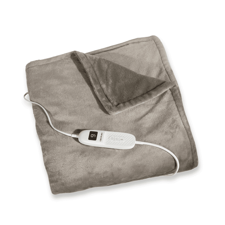 Cecotec HeatConfort ThermalBlanket Frannel Manta Electrica - 160W - 9 Niveles de Temperatura - Autoapagado - Forro Polar - Control LCD de Facil Manejo 1