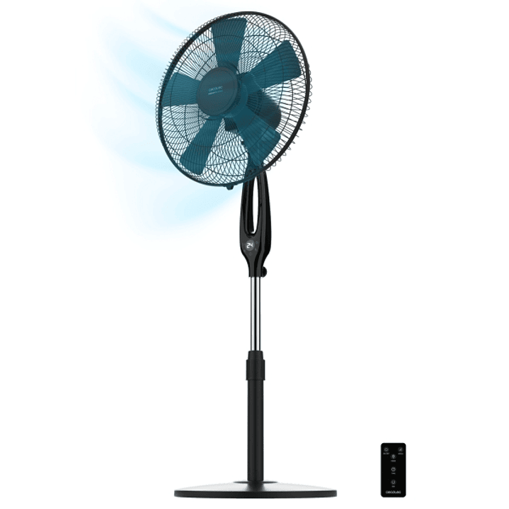 Cecotec EnergySilence 560 Max Smart Ventilador de Pie con 5 Aspas - Potencia de 45W - Diametro de 40cm - Pantalla LED y Mando - Control Tactil - 3 Vel 1