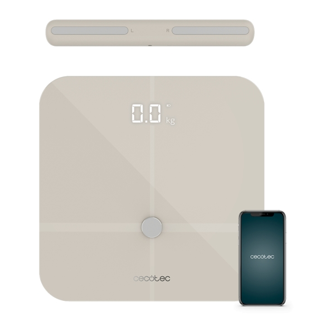 Cecotec Surface Precision 10600 Smart Healthy Pro Bascula Corporal hasta 180kg - Bluetooth - Extraplano - 15 Parametros - Cinta Metrica - Alta Precisi 1