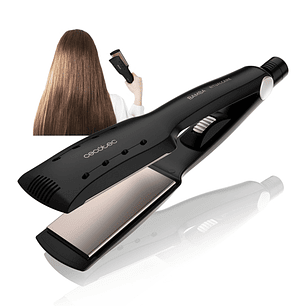 Cecotec Bamba Ritualcare Wet and Dry Max Plancha de Pelo - Uso en Humedo y Seco - Placas XL de 50mm - Iones Negativos - Temperatura Homogenea - Cable 