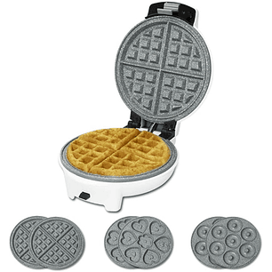 Cecotec Fun Gofrestone 3In1 Gofrera - Potencia de 700W - Placas Intercambiables - Revestimiento Antiadherente - Indicador Luminoso - Proteccion Sobrec