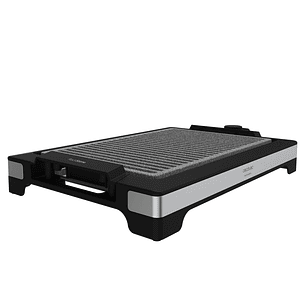 Cecotec Tasty and Grill 2000 Inox LineStone Plancha Electrica - 2000W - Acabados en Acero Inoxidable - Antiadherente - Termostato - Apto Lavavajillas 