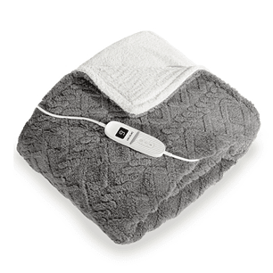 Cecotec HeatConfort ThermalBlanket Sherpa Manta Electrica - 160W - 9 Niveles - Material Sherpa y Polar - Control LCD - Apagado Automatico - Lavado Sen