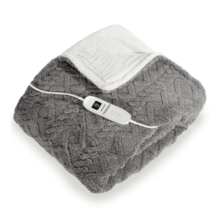 Cecotec HeatConfort ThermalBlanket Sherpa Manta Electrica - 160W - 9 Niveles - Material Sherpa y Polar - Control LCD - Apagado Automatico - Lavado Sen 1