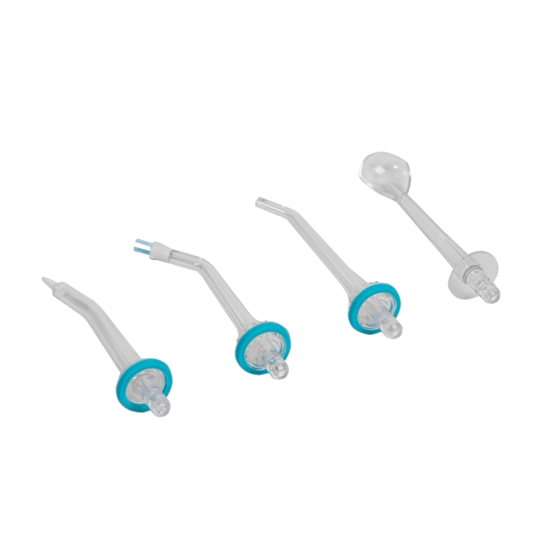 Cecotec Pack de Boquillas para Irrigador Bamba ToothCare 1100 Jet Liberty - Formas Surtidas - Color Blanco 1