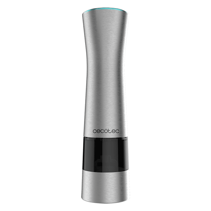 Cecotec InstantMill Press Molinillo Electrico de Especias - Cuerpo de Acero Inoxidable - Mecanismo Ajustable - Ventanas de Acrilico - LED - Resistente 1