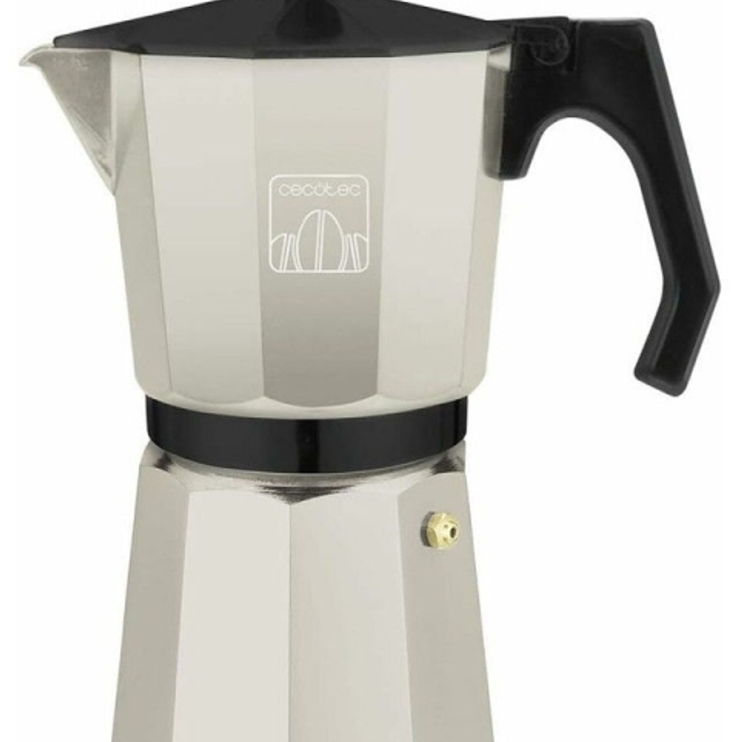 Cecotec Mokclassic 600 Cafetera Italiana para 6 Tazas de Acero Fundido - Capacidad de 300ml - Cierre Hermetico con Junta de Silicona - Todo Tipo de Co 1