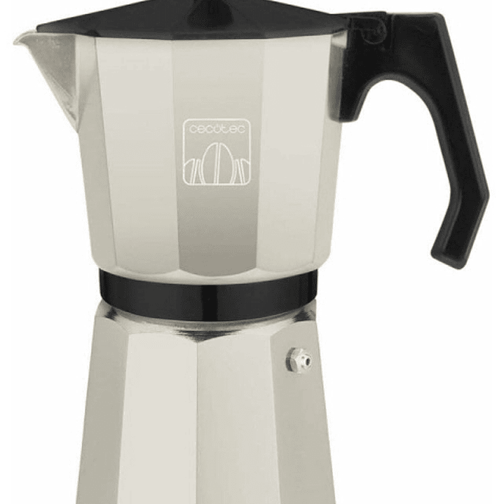 Cecotec Mokclassic 600 Cafetera Italiana para 6 Tazas de Acero Fundido - Capacidad de 300ml - Cierre Hermetico con Junta de Silicona - Todo Tipo de Co 1