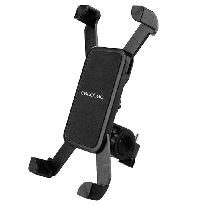 Cecotec CecoGrip Soporte para Smartphone - Ajuste Universal para Manillares - Seguro y Firme en Sujecion - Regulable en Posicion - Alta Adherencia - M 1