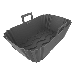 Cecotec Cecofry TwinBucket Pack de 2 Moldes Rectangulares para Freidoras de 9 a 11L - Silicona de Alta Calidad - Resistente y Duradero - Superficie An