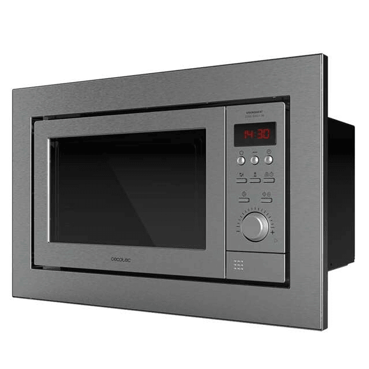 Cecotec GrandHeat 2350 Built-In Steel Microondas Encastrable con Grill 25L 900W - Temporizador hasta 90min - 10 Funciones Preconfiguradas 1