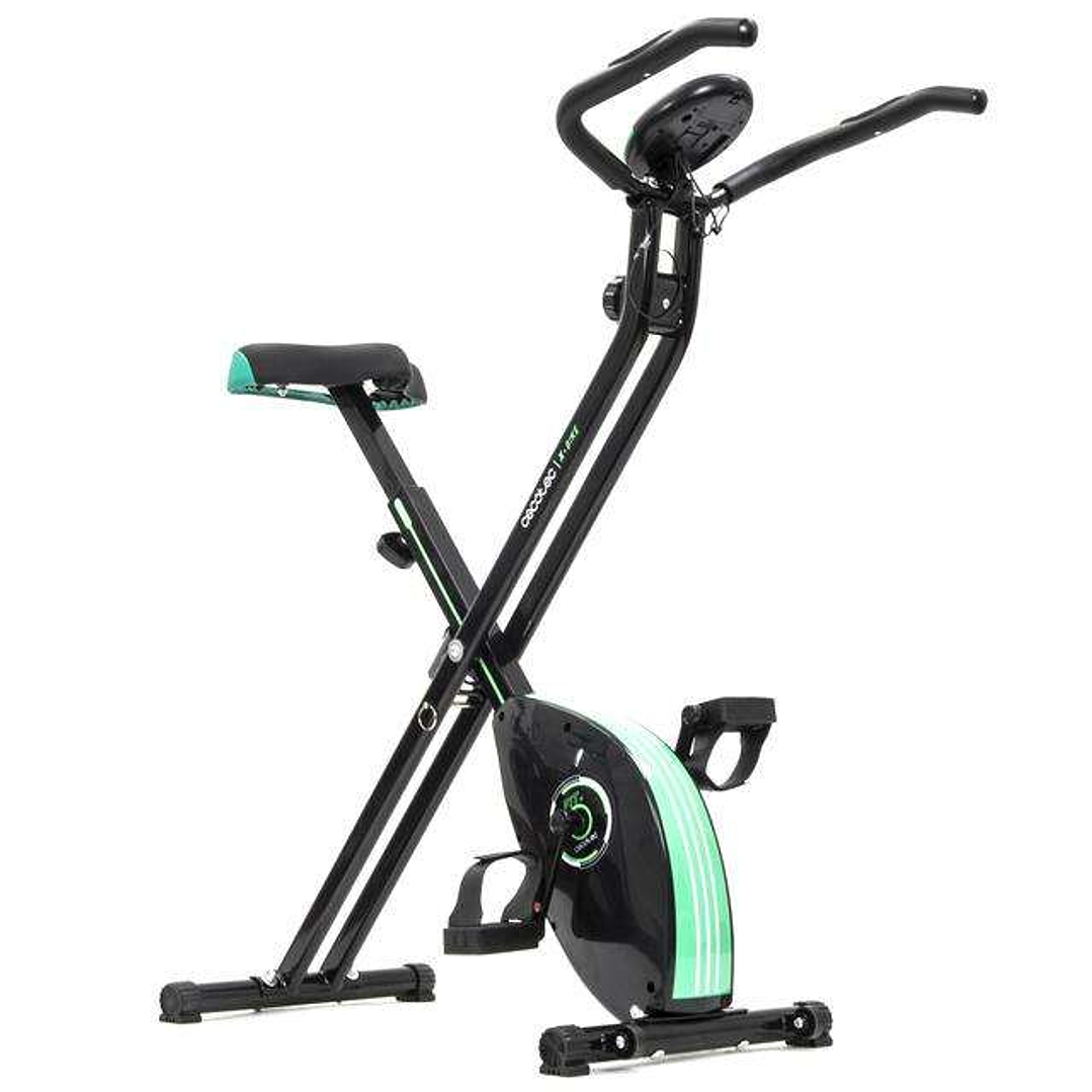Cecotec X-Bike Bicicleta Estatica Plegable - Volante de Inercia 2.5kg - Manillar y Sillin Regulables - Sistema Silence Fit - Ergonomica 1