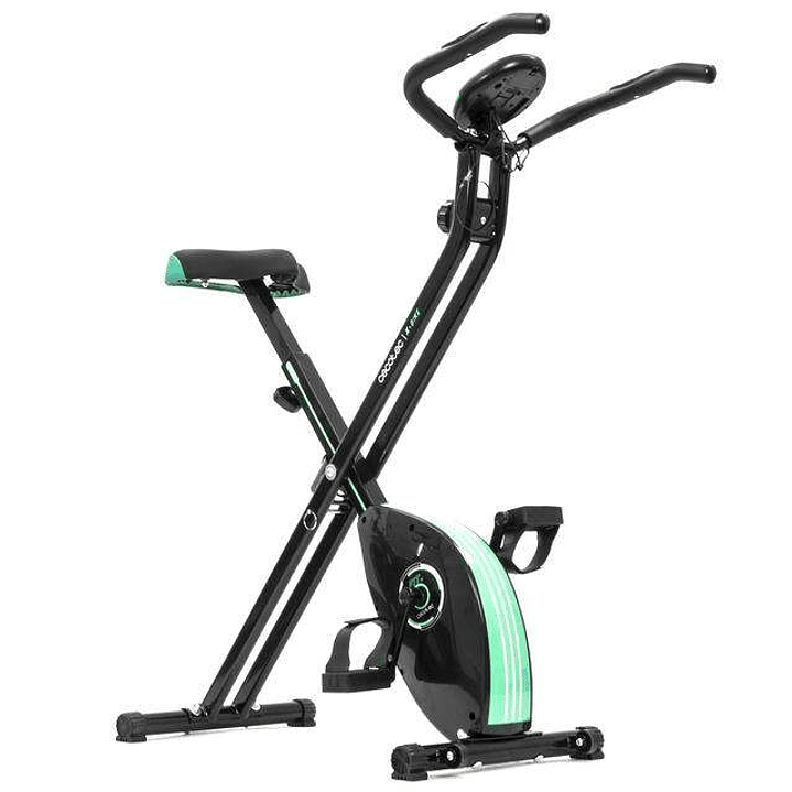 Cecotec X-Bike Bicicleta Estatica Plegable - Volante de Inercia 2.5kg - Manillar y Sillin Regulables - Sistema Silence Fit - Ergonomica 1
