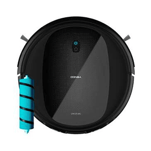 Cecotec Conga Perfect&Clean Connected Titanium Robot Aspirador y Friegasuelos - Tecnologia Gyro - 2100 Pa - Autonomia hasta 160 min. - 3 Niveles de Po