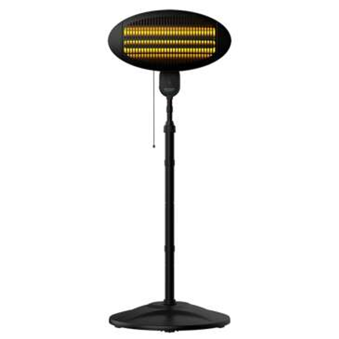 Cecotec Ready Warm 8100 Power Quartz Calefactor de Exterior 2000W - Calefactor Halogeno de Cuarzo - Colocacion en Pared o de Pie - IPX4 - 3 Niveles de 1