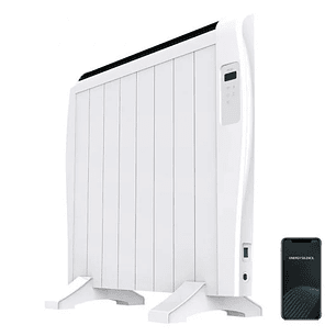 Cecotec Ready Warm 1800 Thermal Connected Radiador Electrico 1200W - 8 Elementos - Colocacion en Pared o de Pie - Control WiFi - Temporizador - Pantal