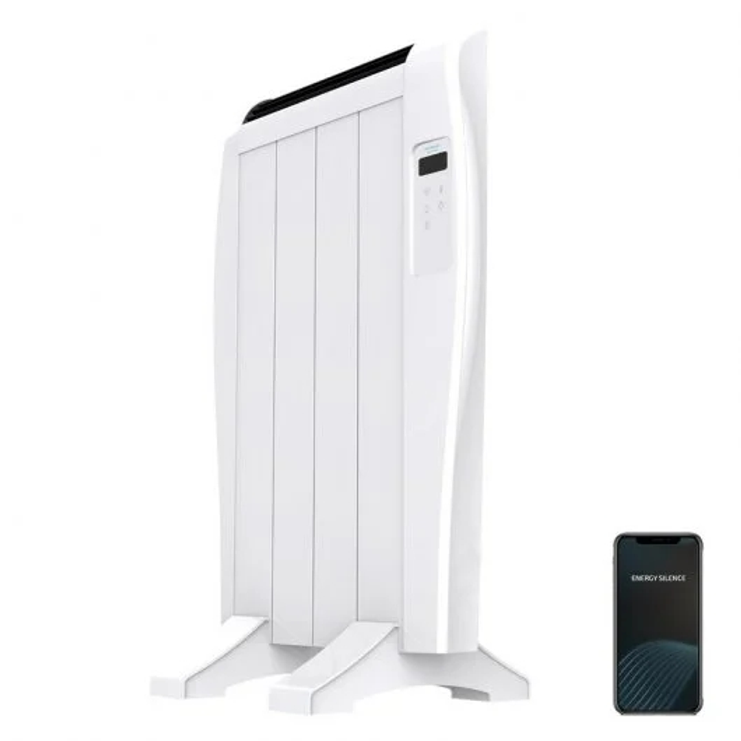 Cecotec Ready Warm 800 Thermal Connected Radiador Electrico 600W - 4 Elementos - Colocacion en Pared o de Pie - Control WiFi - Temporizador - Pantalla 1