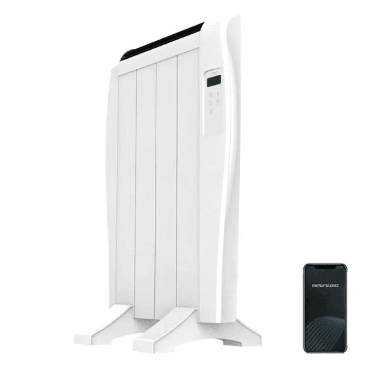 Cecotec Ready Warm 800 Thermal Connected Radiador Electrico 600W - 4 Elementos - Colocacion en Pared o de Pie - Control WiFi - Temporizador - Pantalla 1