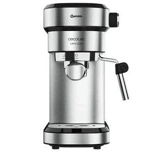 Cecotec Cafelizzia 790 Steel Cafetera Express 1350W - Presion 20 Bares - Deposito de 1,2L - Brazo Doble Salida - Vaporizador - Superficie Calientataza