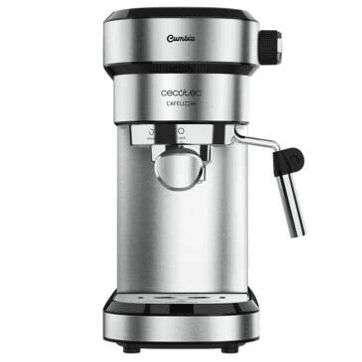 Cecotec Cafelizzia 790 Steel Cafetera Express 1350W - Presion 20 Bares - Deposito de 1,2L - Brazo Doble Salida - Vaporizador - Superficie Calientataza 1