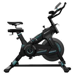 Cecotec DrumFit Indoor 23000 Kosmos Pro Bicicleta Indoor Estatica - Tecnologia Dynamic Pro - Volante de Inercia de 23kg - Pantalla LCD - Manillar y Si