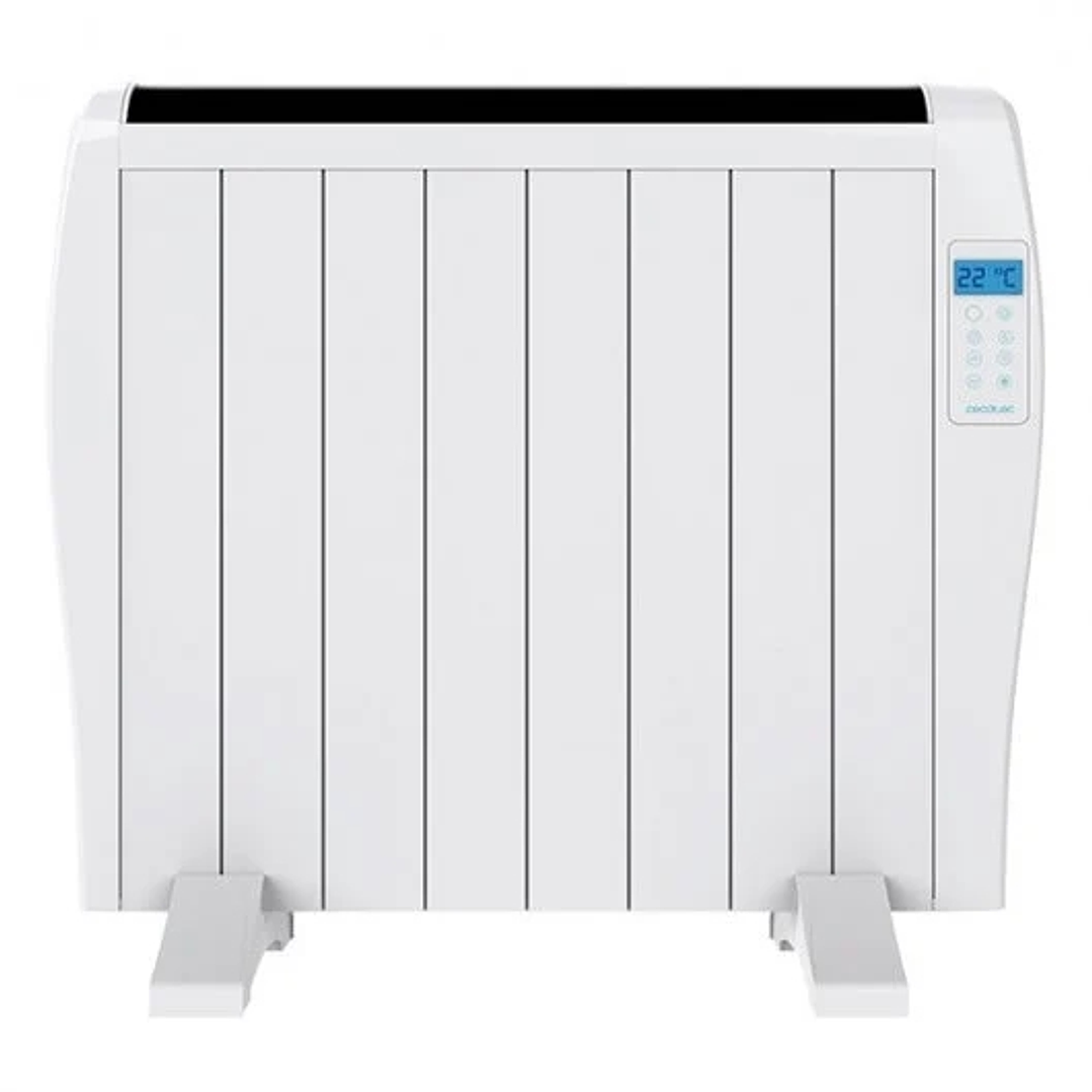 Cecotec Ready Warm 1800 Thermal Radiador Electrico Bajo Consumo 1200W - 8 Elementos - Colocacion en Pared o de Pie - Pantalla LED - 3 Modos - Temporiz 1