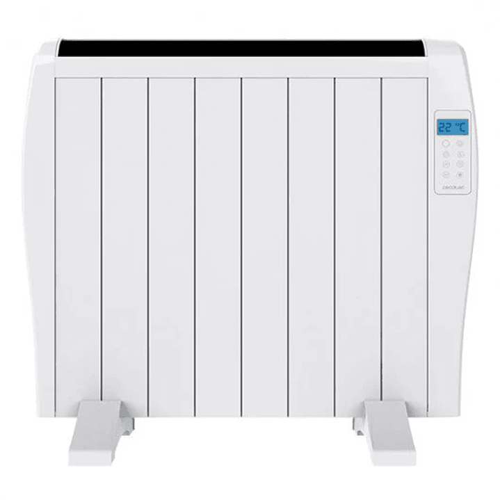 Cecotec Ready Warm 1800 Thermal Radiador Electrico Bajo Consumo 1200W - 8 Elementos - Colocacion en Pared o de Pie - Pantalla LED - 3 Modos - Temporiz 1