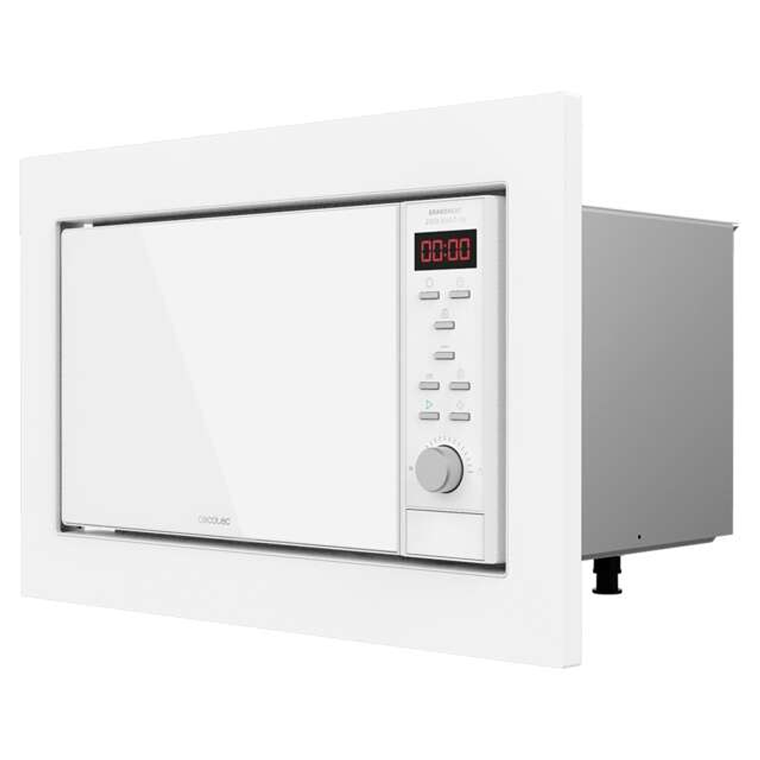 Cecotec GrandHeat 2350 Built-In White Microondas Encastrable con Grill 23L 900W - Temporizador - 9 Funciones Preconfiguradas 1