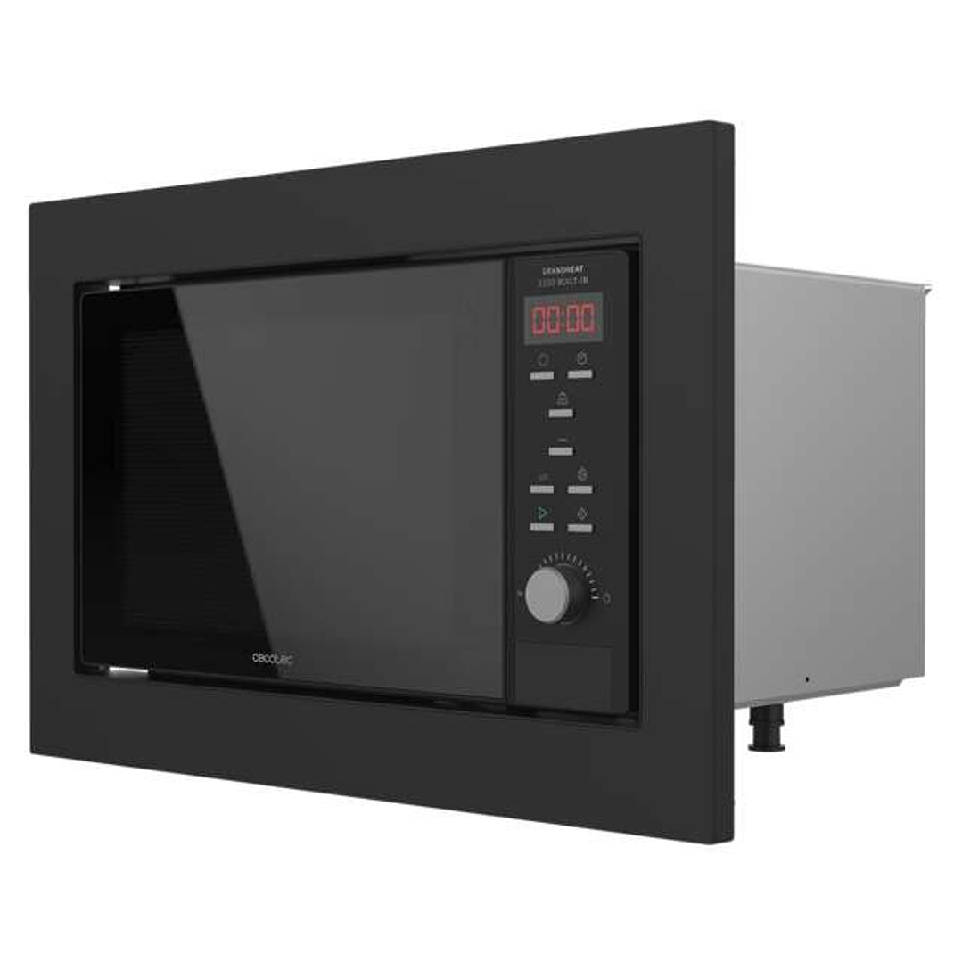 Cecotec GrandHeat 2350 Built-In Black Microondas Encastrable con Grill 23L 900W - Temporizador - 9 Funciones Preconfiguradas 1