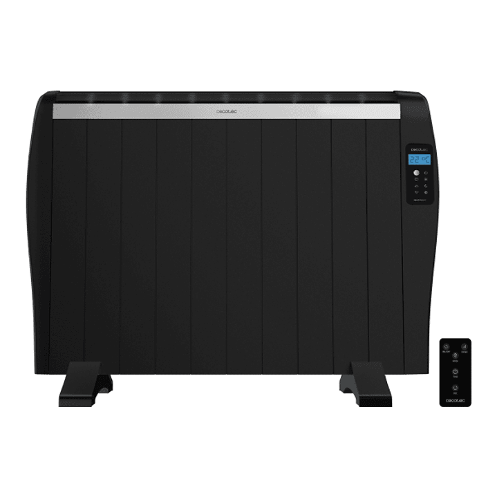 Cecotec ReadyWarm 2100 Thermal Emisor Termico con 10 Elementos - 1500W - Cobertura hasta 20 M² - Pantalla LCD - Mando a Distancia - Programador Semana 1