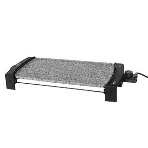 Cecotec Rock&Water 2500 Plancha de Asar Electrica de Gran Potencia - Revestimiento de Piedra Rockstone - Termostato Regulable - Superficie de 45x25 cm