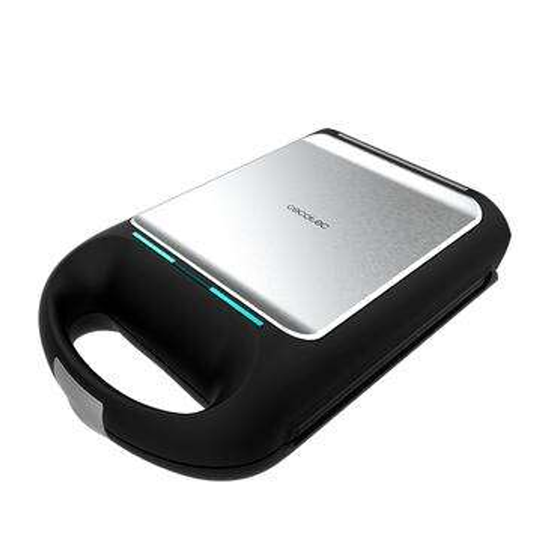 Cecotec Rock’nToast Family Grill Sandwichera 1500W - Revestimiento Antiadherente - Rapidez de Calentamiento - Sistema Giratorio 180º - Acabados en Ace 1