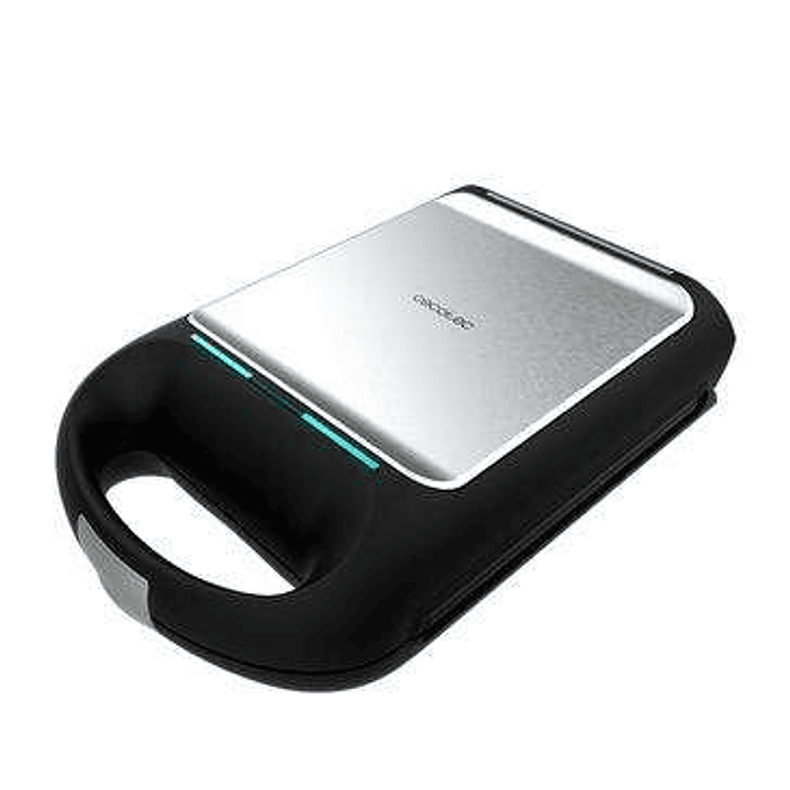 Cecotec Rock’nToast Family Grill Sandwichera 1500W - Revestimiento Antiadherente - Rapidez de Calentamiento - Sistema Giratorio 180º - Acabados en Ace 1