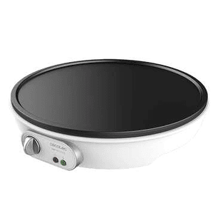 Cecotec Fun Crepelicious Crepera Electrica 1000W - Revestimiento Antiadherente - Potencia Regulable - Diametro de 30,5cm - Rodillo Esparcidor y Espatu