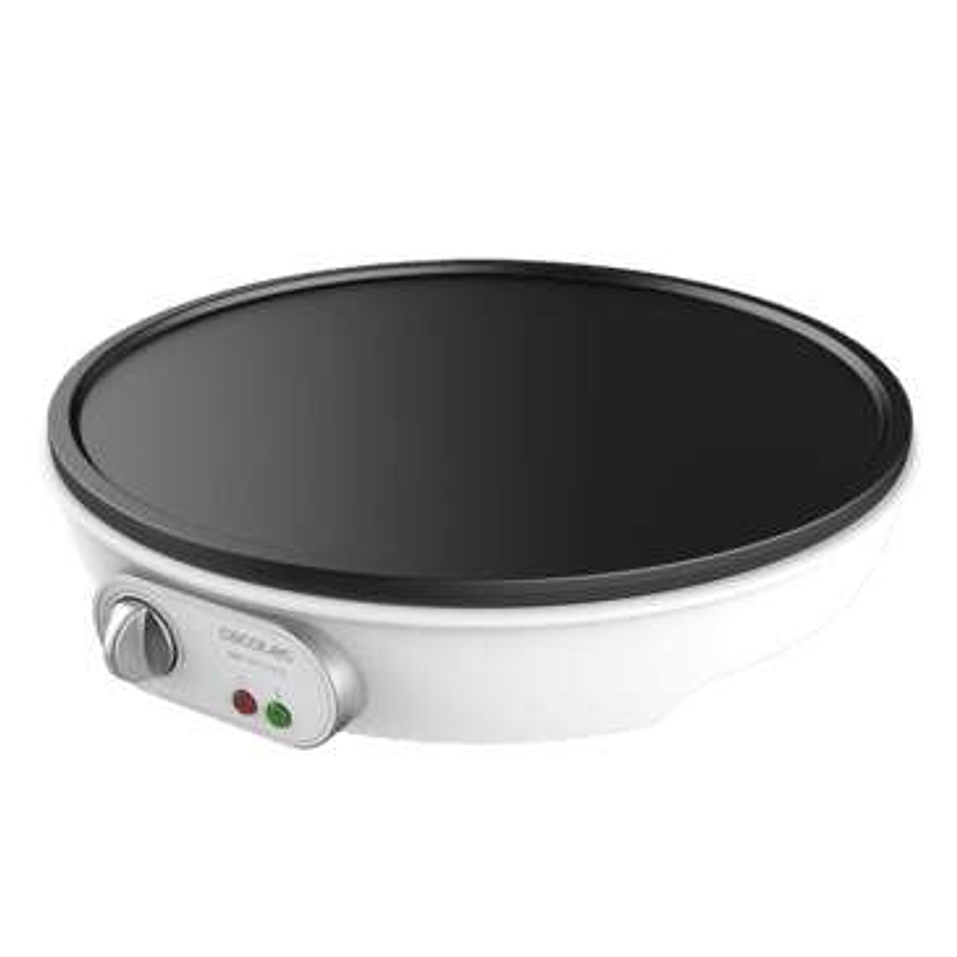 Cecotec Fun Crepelicious Crepera Electrica 1000W - Revestimiento Antiadherente - Potencia Regulable - Diametro de 30,5cm - Rodillo Esparcidor y Espatu 1