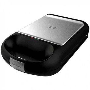Cecotec Rock’nToast Family Sandwichera 1500W - Capacidad para 4 Sandwiches - Revestimiento Antiadherente - Rapidez de Calentamiento - Acero Inoxidable