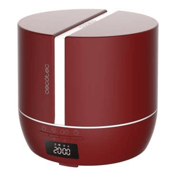 Cecotec PureAroma 550 Connected Garnet Difusor de Aromas 500ml Bluetooth - Pantalla LED - Altavoz - Temporizador 12h - 3 Modos de Funcionamiento - Cob 1