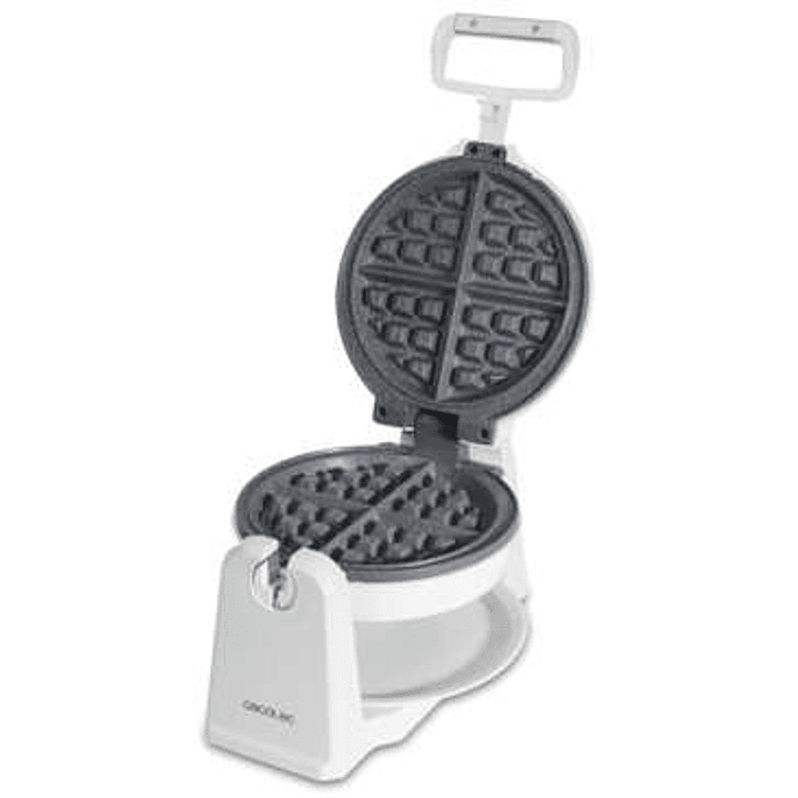 Cecotec Fun Gofrestone Sphere Gofrera 1000W - Revestimiento Antiadherente RockStone - Diseño Circular - Rotacion 180º para Optimizar el Uso - Indicado 1