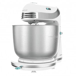Cecotec Cecomixer Easy White Batidora Amasadora 250W - Bol de Acero Inoxidable de 3,5L - Movimiento Planetario - 6 Velocidades