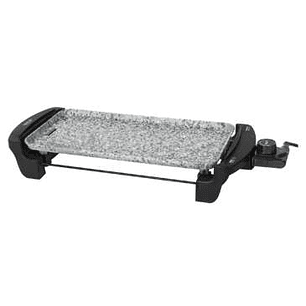 Cecotec Rock&Water 2000 Plancha Electrica 1800W - Revestimiento de Piedra Rockstone - Termostato Regulable - Amplia Superficie de Cocinado - Cajetin R