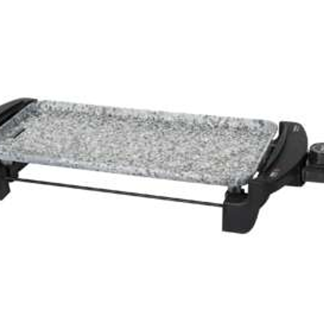 Cecotec Rock&Water 2000 Plancha Electrica 1800W - Revestimiento de Piedra Rockstone - Termostato Regulable - Amplia Superficie de Cocinado - Cajetin R 1