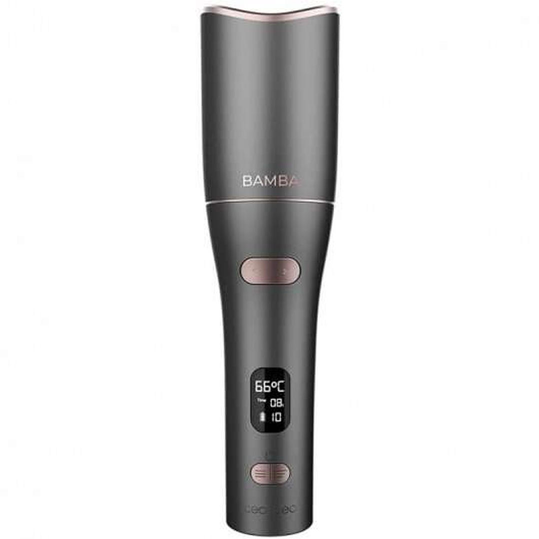 Cecotec Bamba SurfCare 750 Travel Magic Waves Rizador de Pelo Inalambrico - Ceramica - Ajuste de Temperatura y Tiempo - Pantalla LCD - Autonomia 50min 1